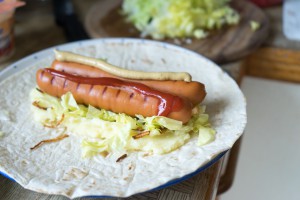 Tunnbröd nach Belieben füllen