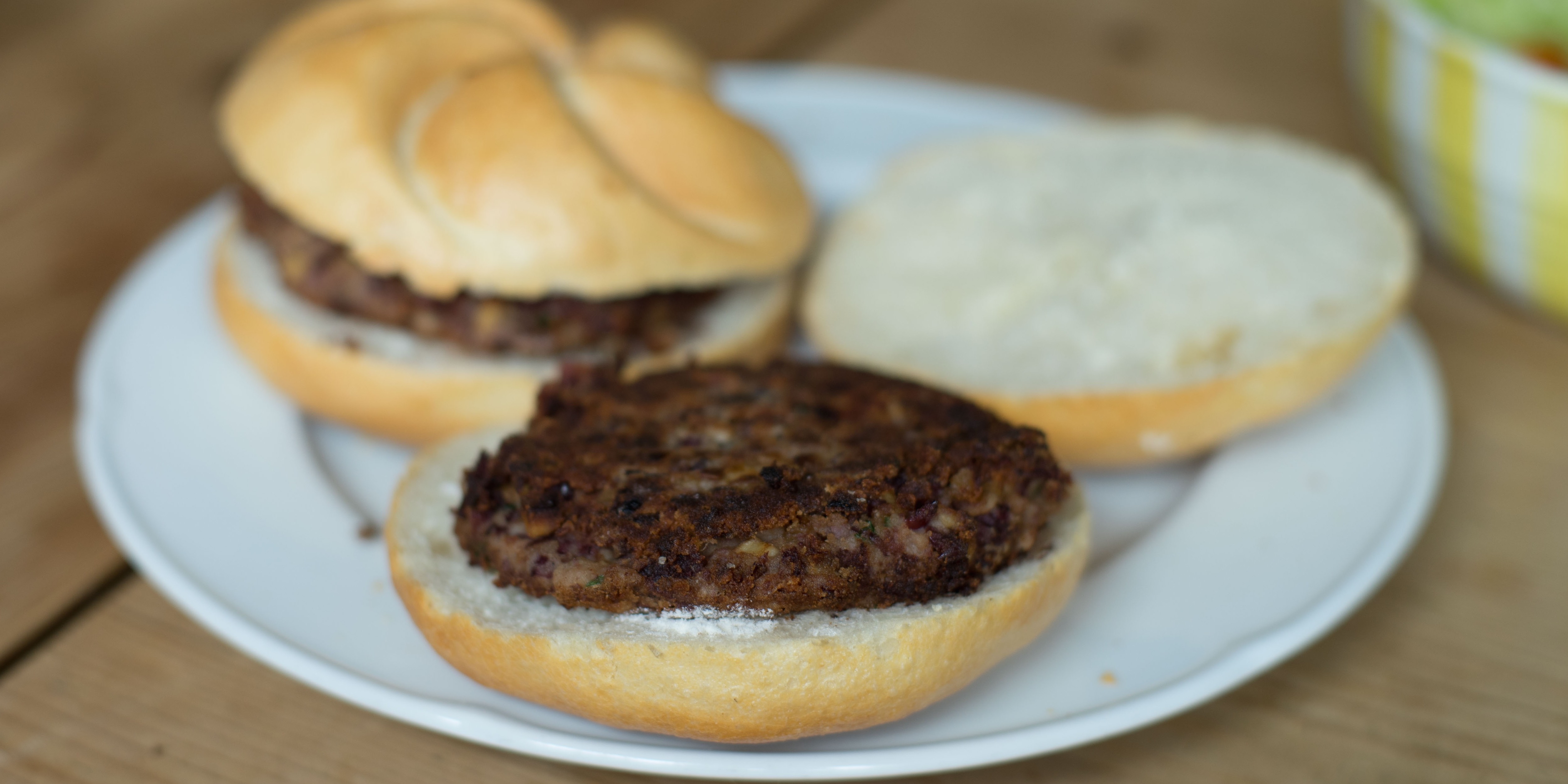 Champignons-Bohnen-Burger