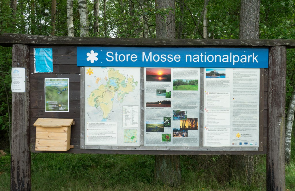 Infotafel im Store Mosse Nationalpark (vh/pp)