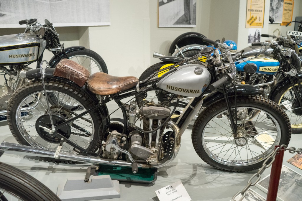 Altes Motorrad im Husqvarna Museum (pp)