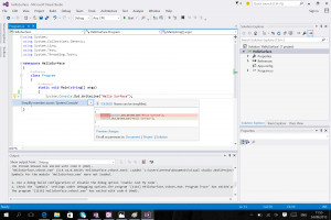 Visual Studio 2015.