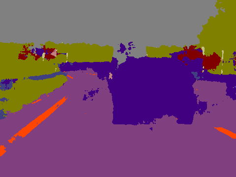 SegNet output for Picture 1.