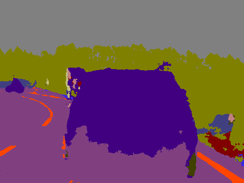SegNet output for Picture 2.