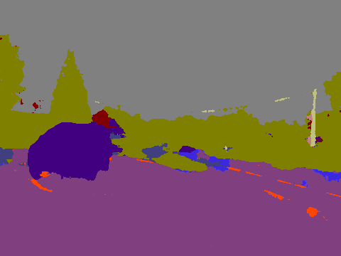SegNet output for Picture 3.