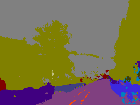 SegNet output for Picture 4.