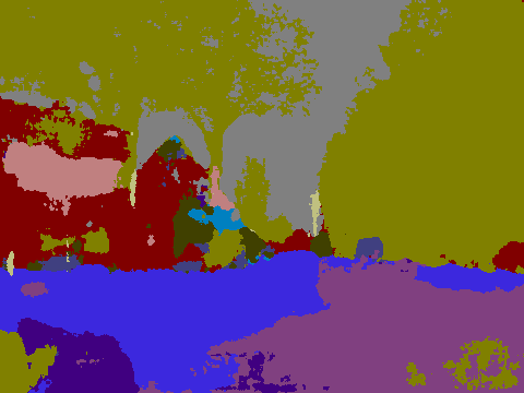 SegNet output for Picture 5.