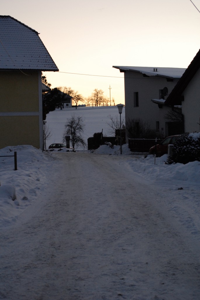 Picture 12: Snowy road.