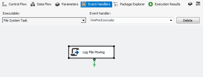 Create a PreExecute EventHandler for your FileSystemTask.