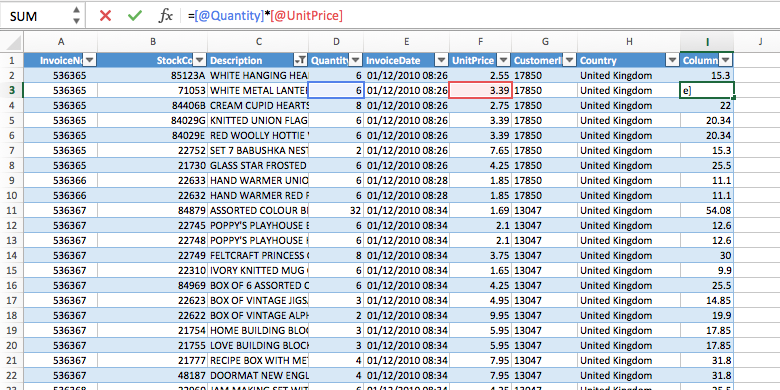 Data Analysis with Microsoft Excel: Tables