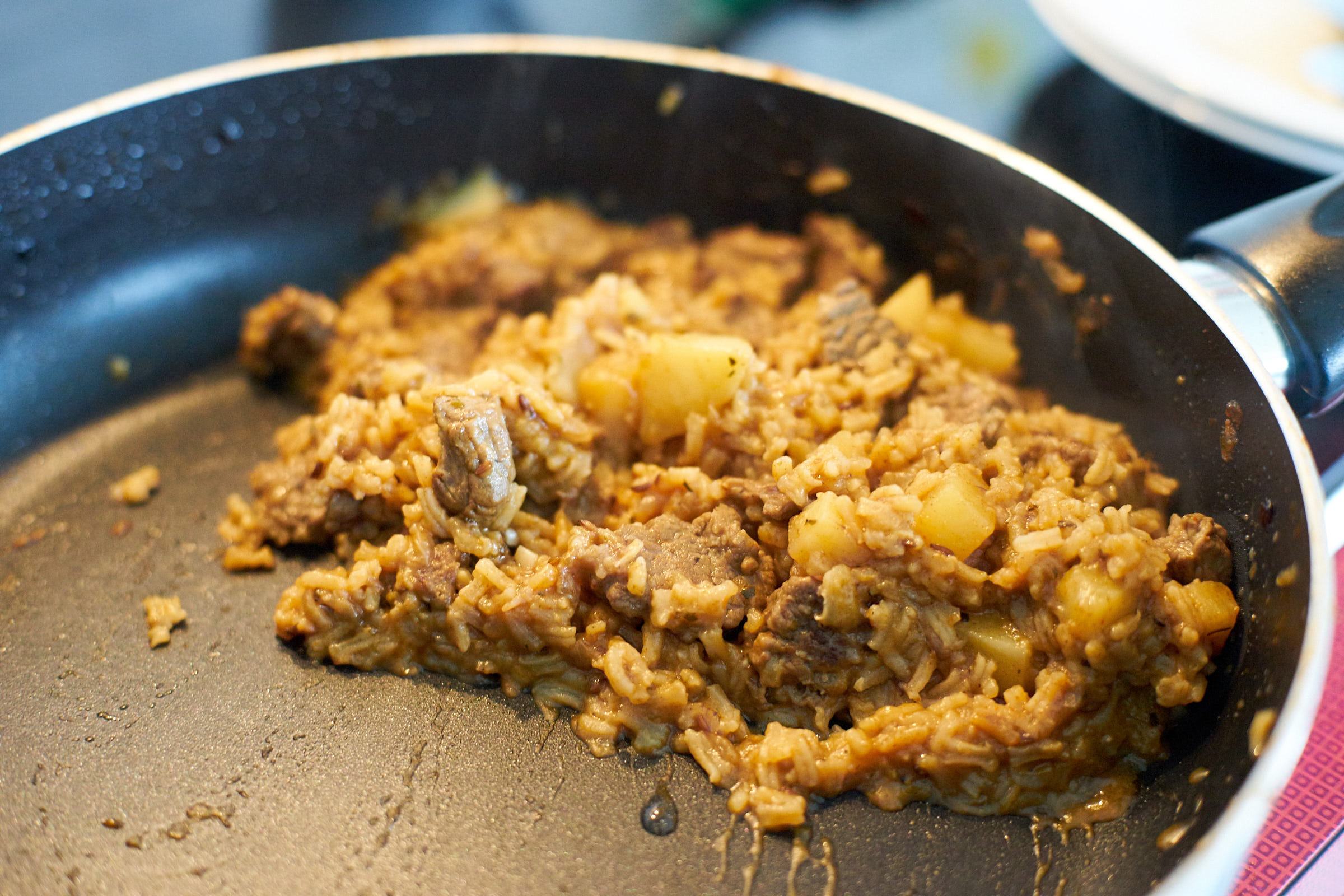 Reisfleisch mit Kartoffeln