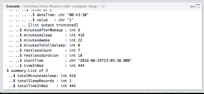 Fitbit sleep data part 2.