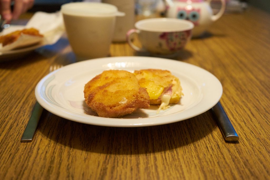 Fertige Kürbisschnitzel