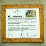 Beschilderung des 10-Mühlenwanderweg - Holzmühle