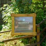 Beschilderung des 10-Mühlenwanderweg - Hausmühle