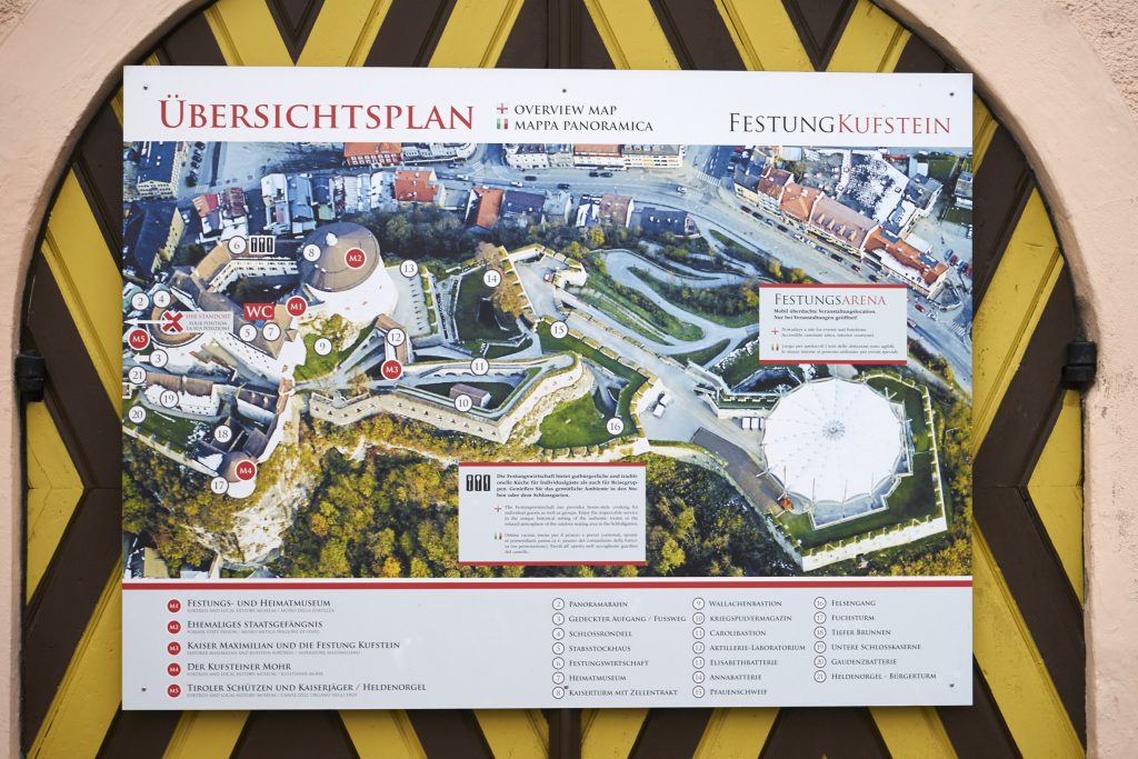 Übersichtsplan der Festung Kufstein