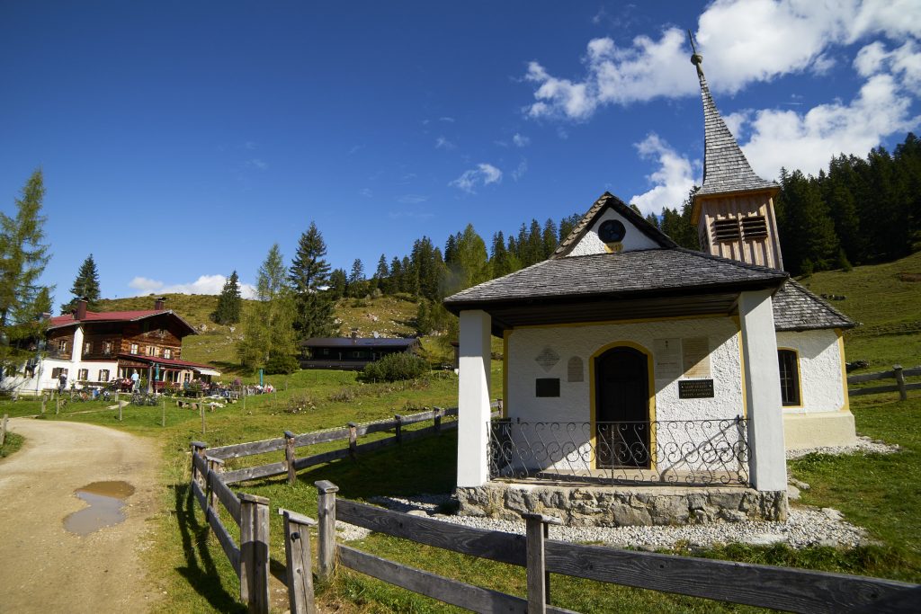 Kapelle bei der Kaindlhütte.