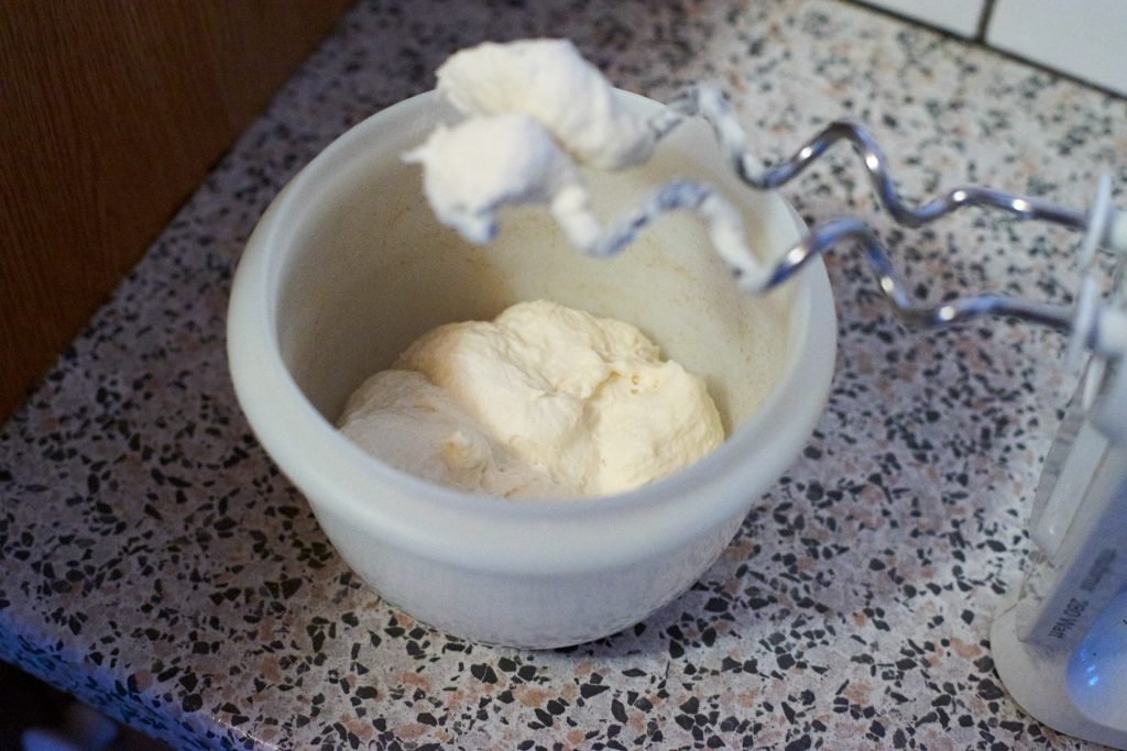 Mixing the dough