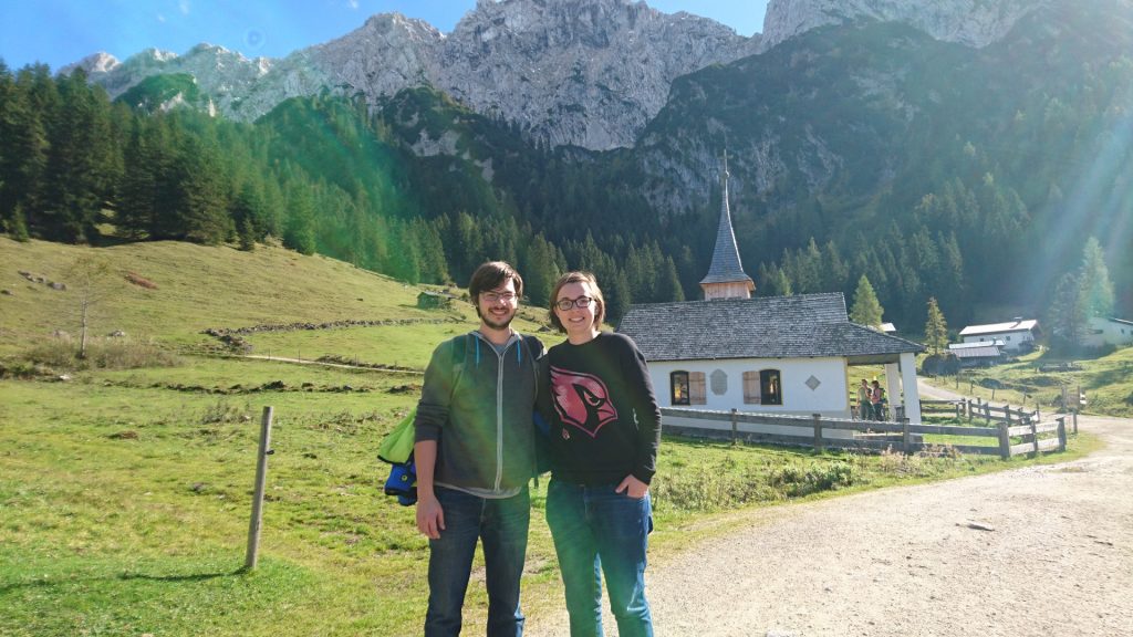 Patrick und ich in der Nähe der Kaindlhütte.