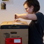 Me unpacking my new Thermaltake case