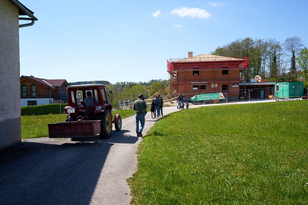 The tree is transported to its destination - May 1st Austria.