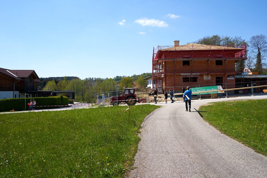 The tree is transported to its destination - May 1st Austria.