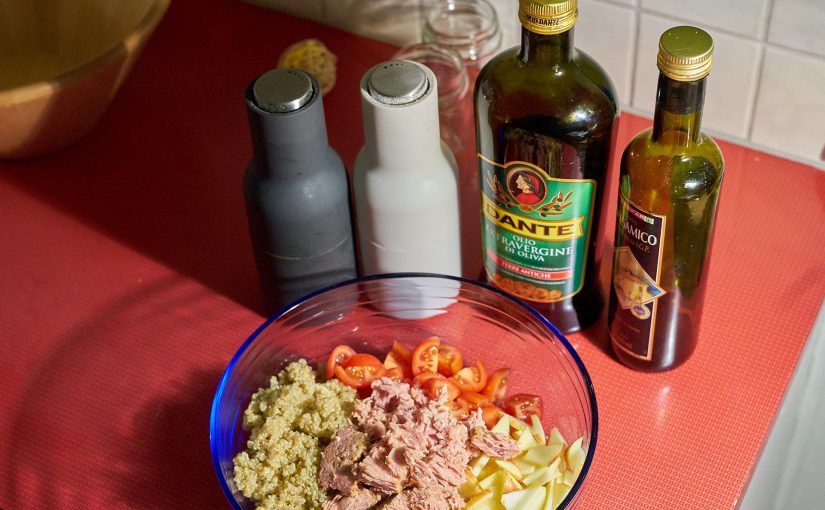 Quinoa Thunfisch Salat fürs Büro