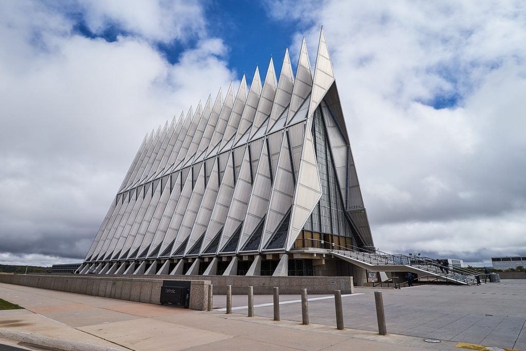 Die Kapelle bei der US Air Force Academy.