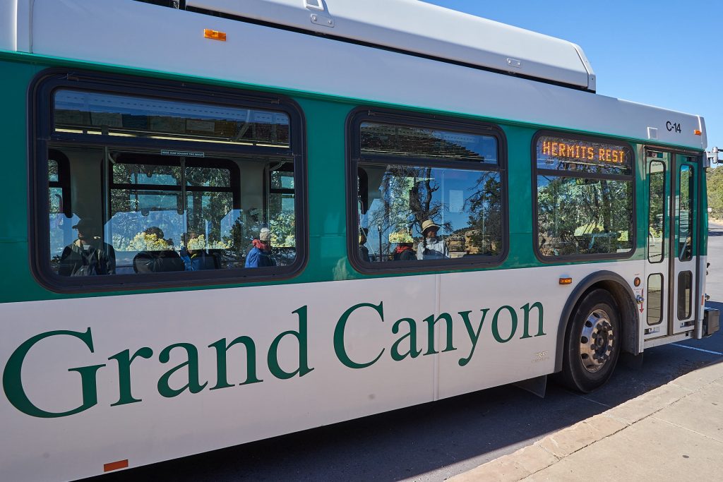 Ein Schuttlebus im Grand Canyon