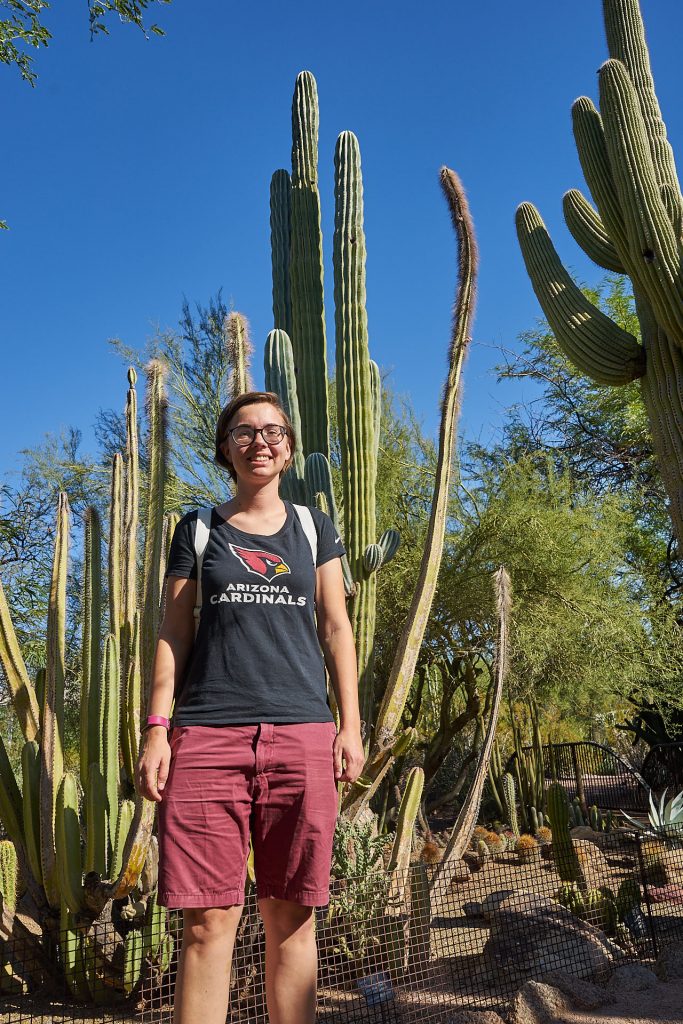 Ich und ein Kaktus im Desert Botanical Garden Phoenix