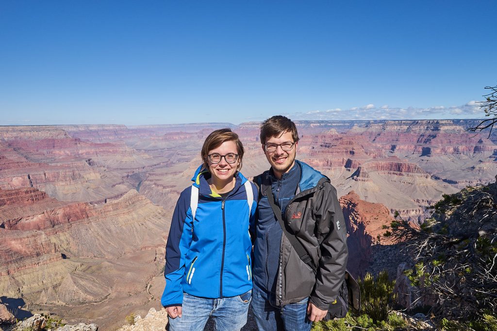 Wir zwei im Grand Canyon