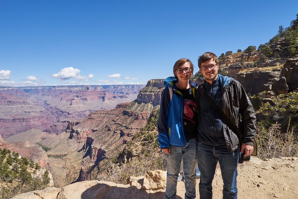 Wir zwei im Grand Canyon