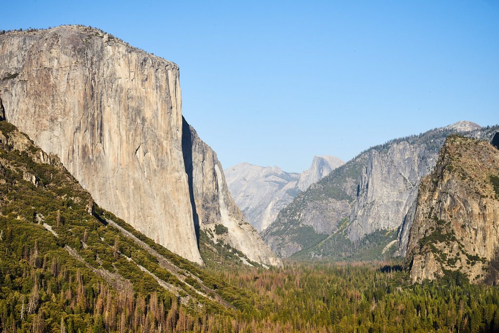 Die Barrel View - von hier sieht man den El Capitan und den Half Dome. | Yosemite Reisebericht