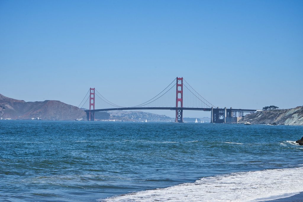 Die Golden Gate Bridge.